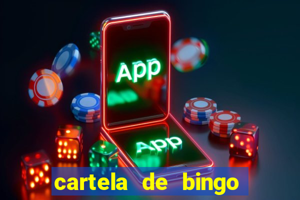 cartela de bingo de nomes para imprimir