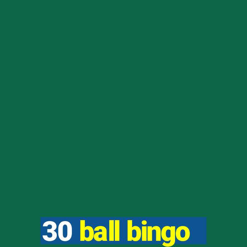 30 ball bingo