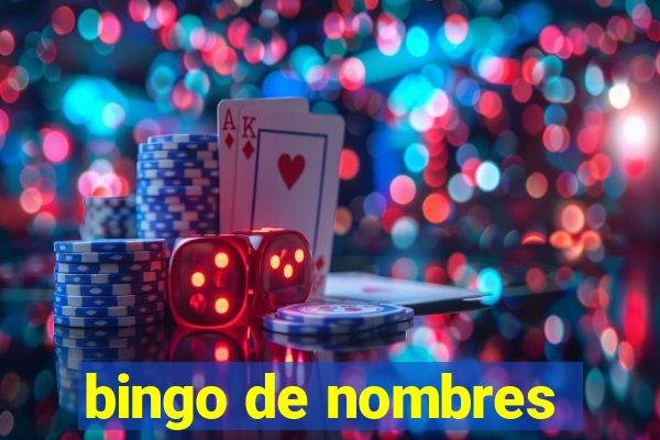 bingo de nombres