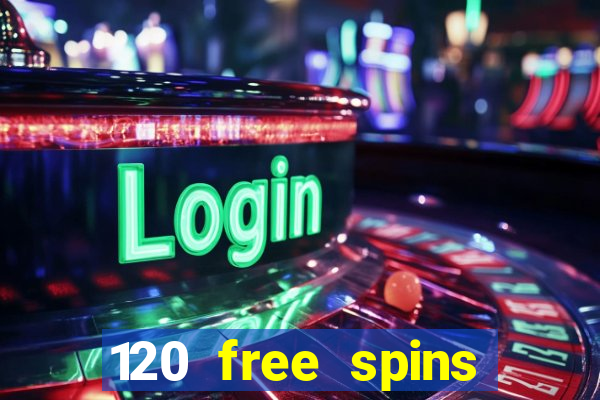 120 free spins online casino promotion