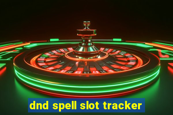 dnd spell slot tracker