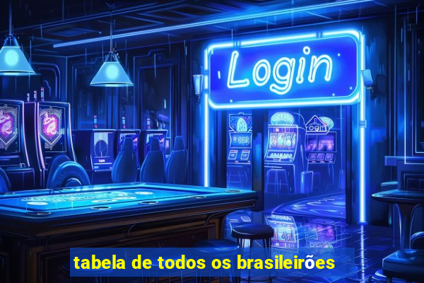 tabela de todos os brasileirões