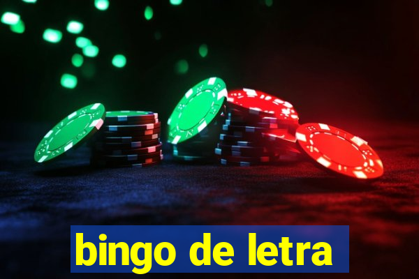 bingo de letra