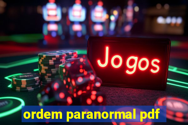 ordem paranormal pdf