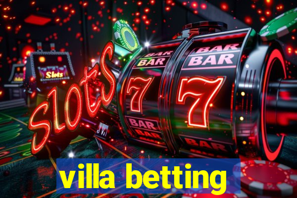 villa betting