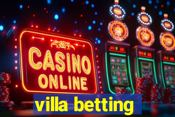 villa betting