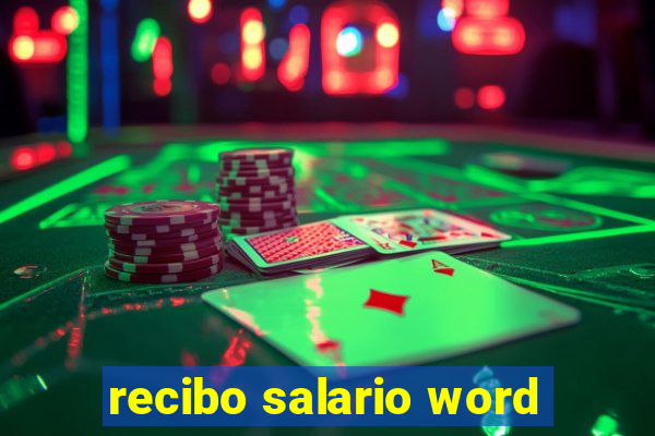 recibo salario word