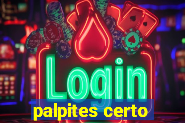 palpites certo