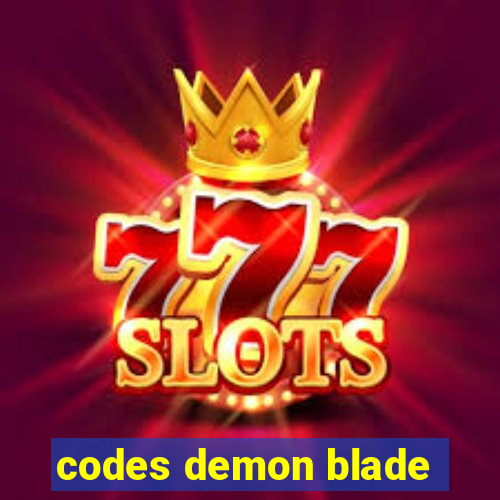 codes demon blade