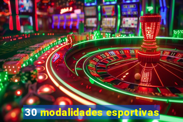 30 modalidades esportivas