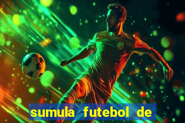 sumula futebol de campo word