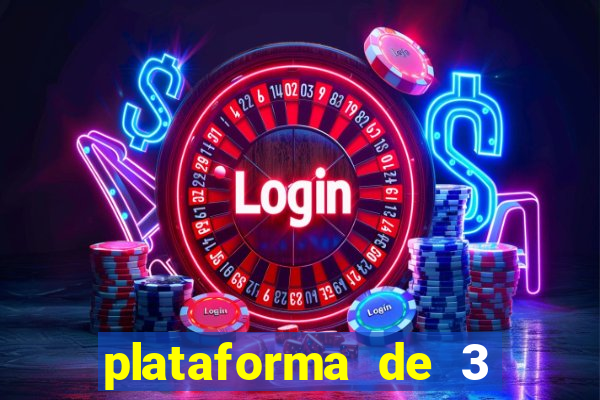 plataforma de 3 reais jogo