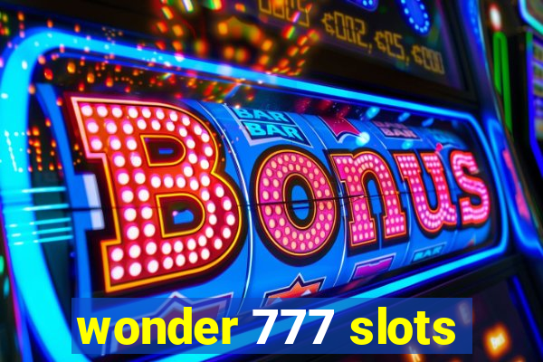 wonder 777 slots