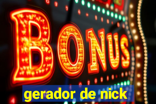 gerador de nick