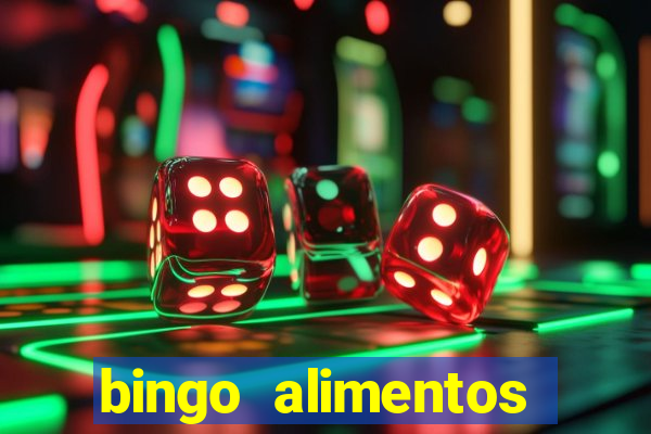 bingo alimentos para imprimir