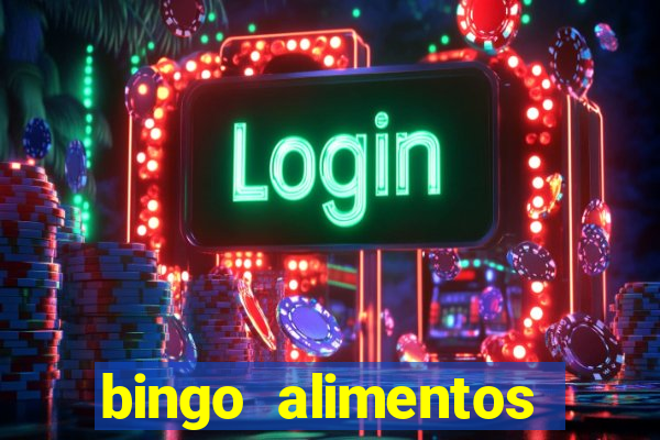 bingo alimentos para imprimir