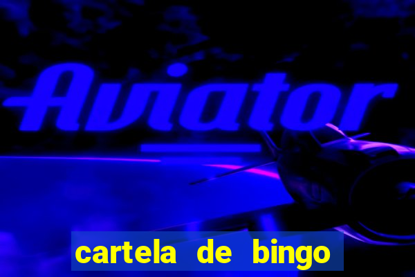 cartela de bingo cha de panela