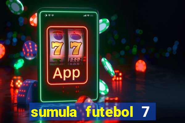 sumula futebol 7 society excel