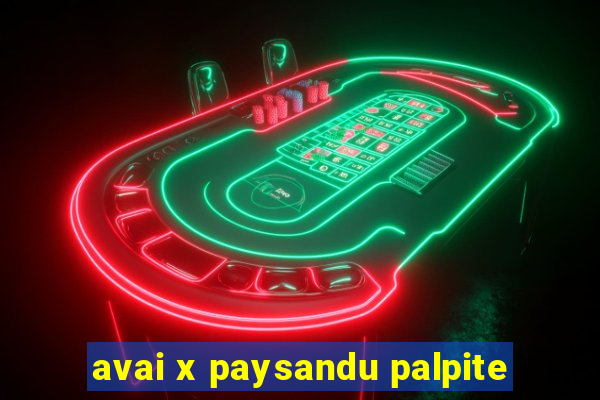 avai x paysandu palpite