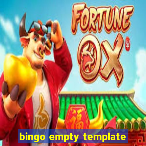 bingo empty template