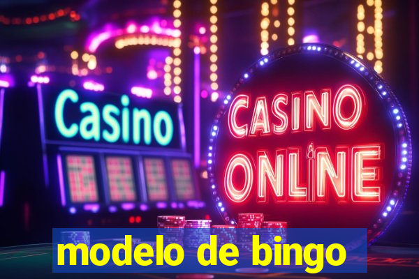 modelo de bingo