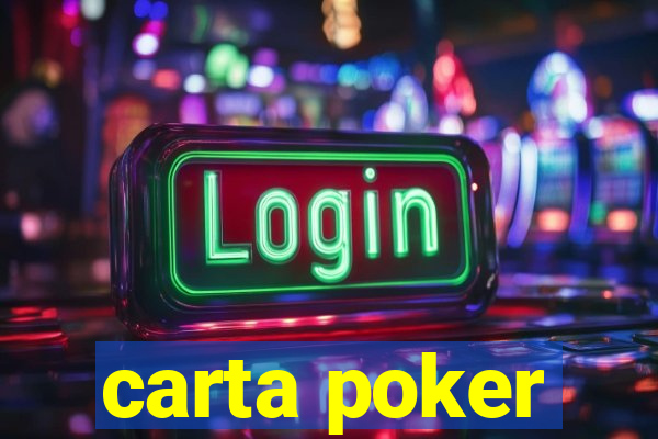 carta poker