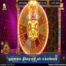 games played at casinos