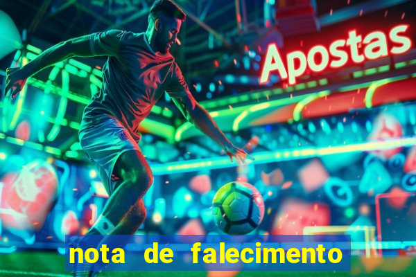 nota de falecimento a tribuna santos