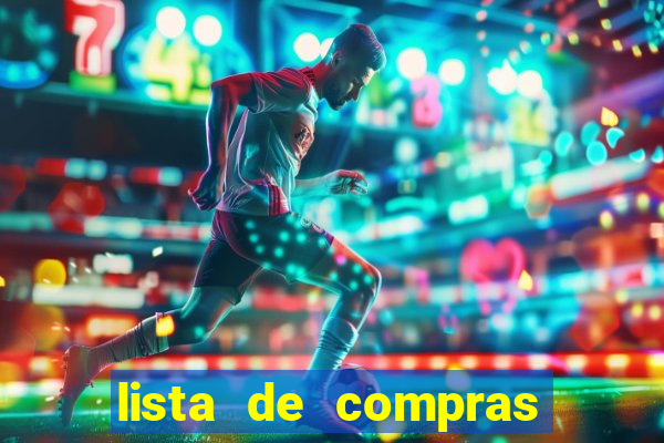 lista de compras mensal para 2 pessoas