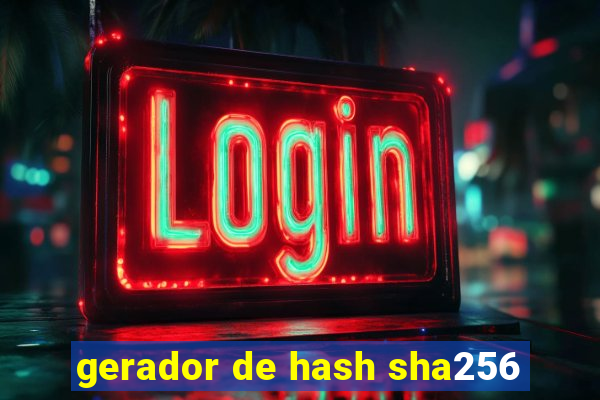 gerador de hash sha256