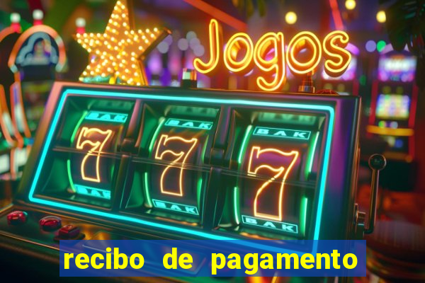 recibo de pagamento word editável