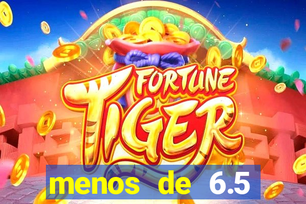 menos de 6.5 escanteios o que significa